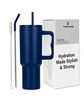 Tumbler with lid and Straw 1200ML Cup Stainless Steel Vacuum Insulated Tumbler for Water, Iced Tea or Coffee 1.2L Office Gym Travelling